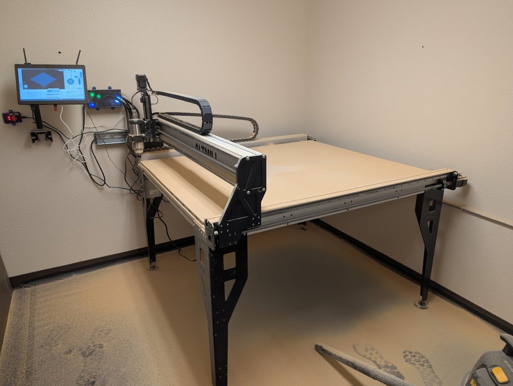 Sienci Altmill Mk2 large-bed CNC router at MITEE